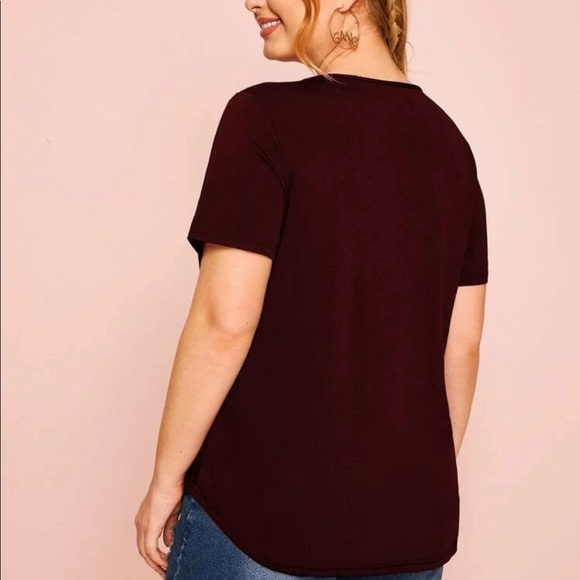 Plus size crisscross blouse Black - Picture 7 of 10